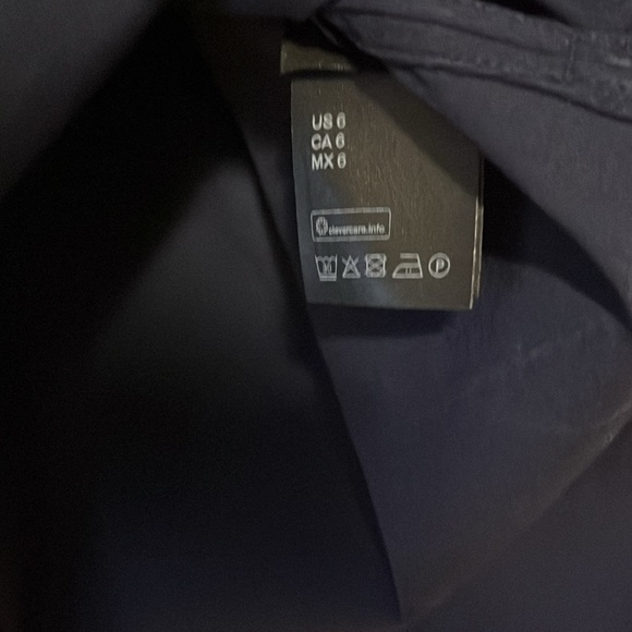 COS 3/4 Sleeve High-Collar Cotton Blouse - Picture 7 of 8